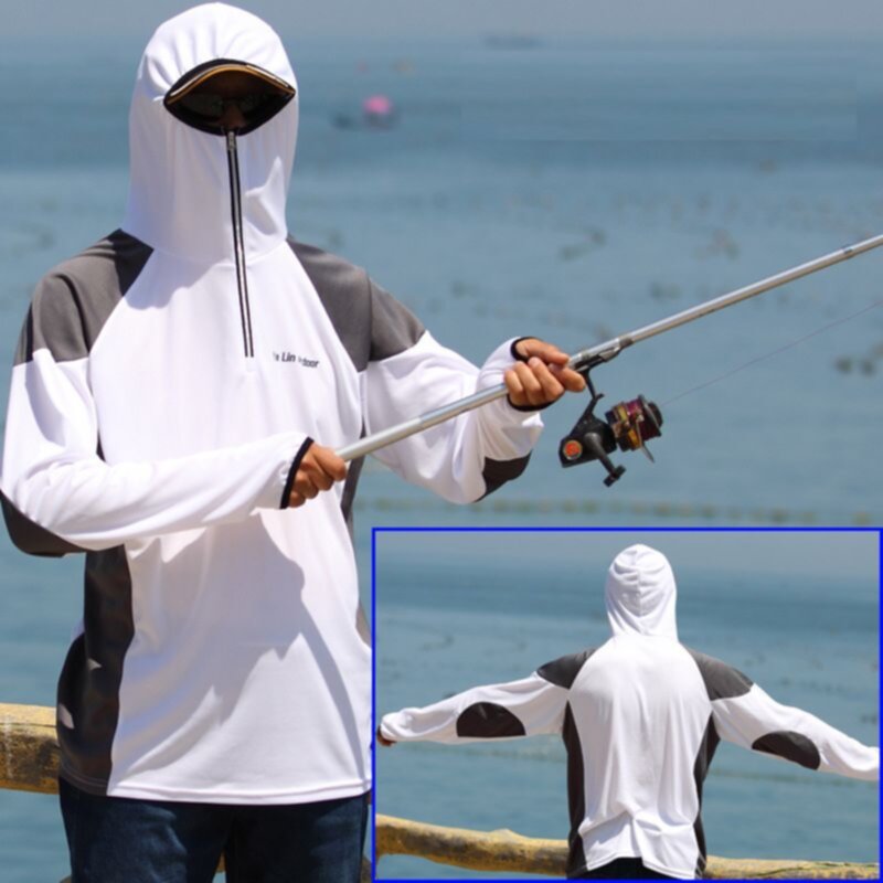 Printed Zipper Breathable Sunscreen Fishing Clothing